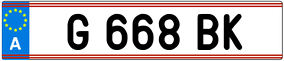 Trailer License Plate